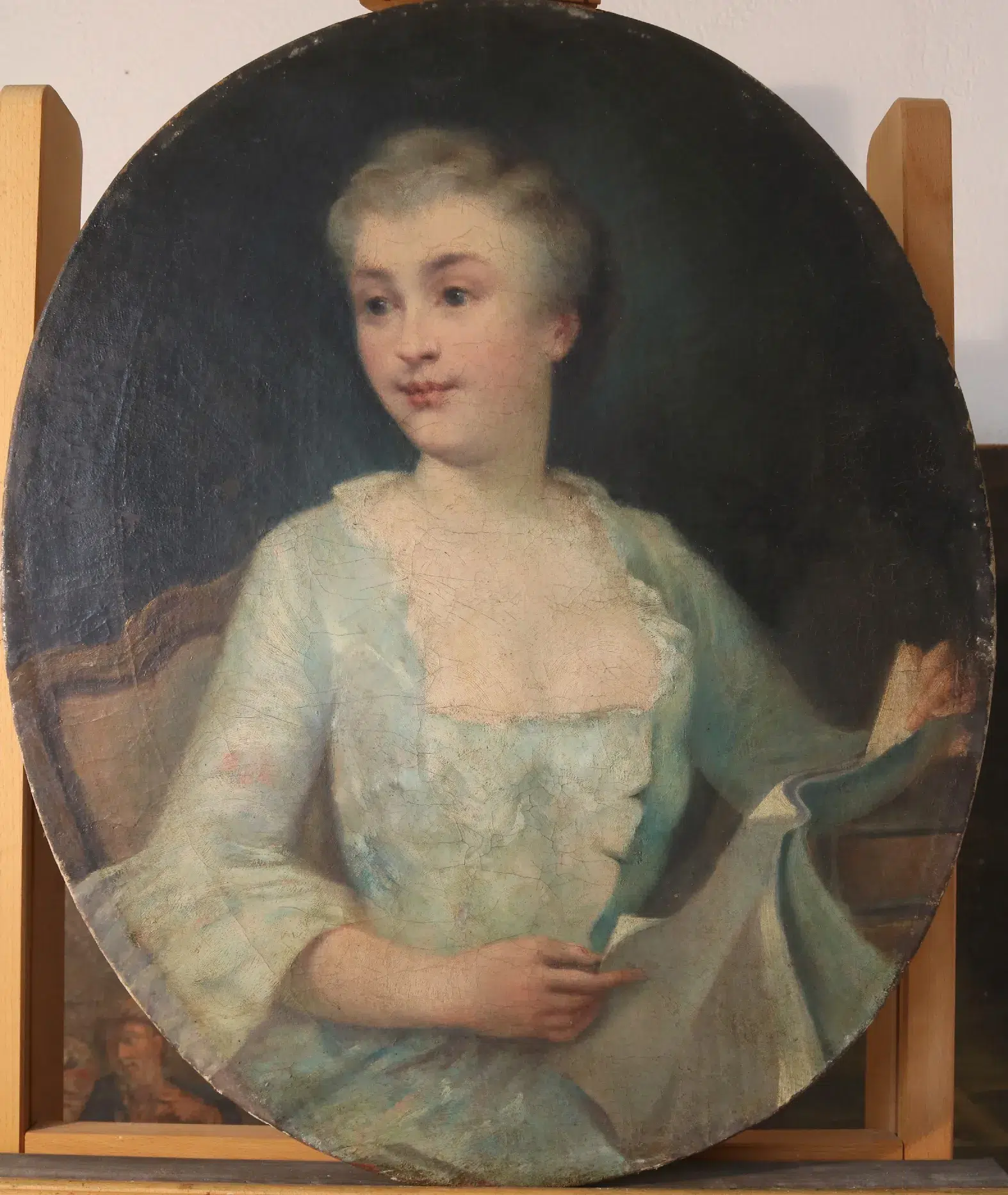 Portrait de femme, Anonyme, XVIIIes, 102 x 76 cm, Musée Grobet, Marseille