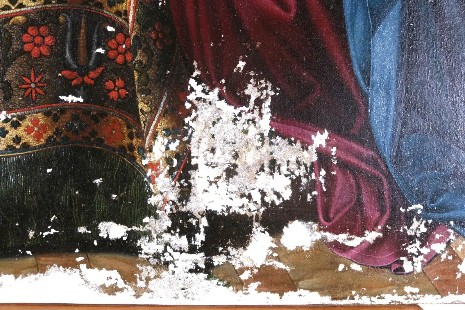 Restauration peinture de chevalet Annonciation, Louis Finson ARCAD